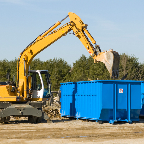 are there any restrictions on where a residential dumpster can be placed in Forrest Illinois